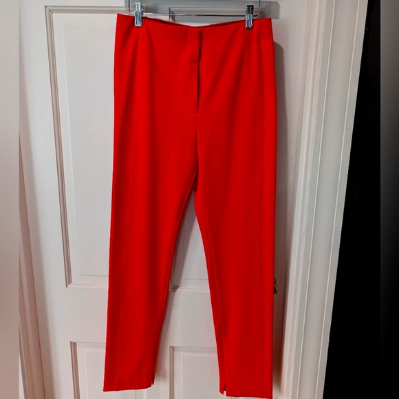 Ann Taylor Bi-stretch Ankle Pant - Coral (8) - Picture 1 of 2